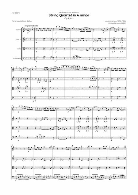 Aimon String Quartet In A Minor Op 4 No 1 Page 2