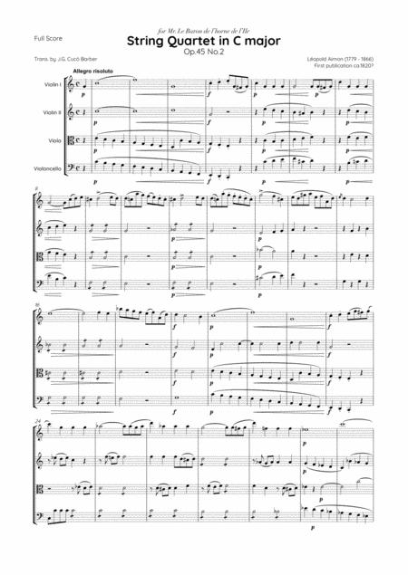 Aimon String Quartet In C Major Op 45 No 2 Page 2