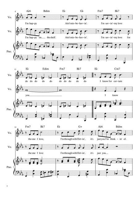 Aint Misbehavin Vocal Duet Page 2