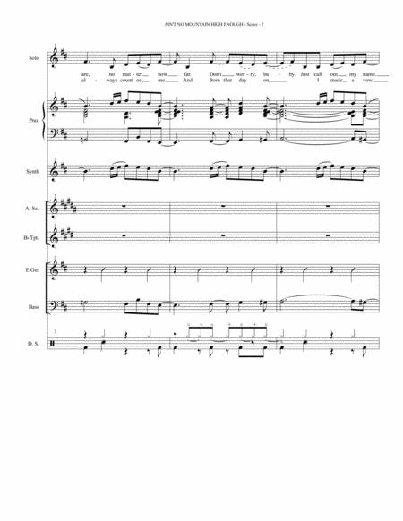 Aint No Mountain High Enough Arr Kathleen Mcguire Combo Parts And Full Score For Satb Or Ttbb Page 2