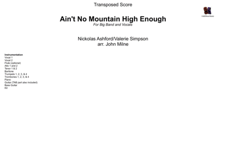 Aint No Mountain High Enough For Vocal And Big Band Page 2