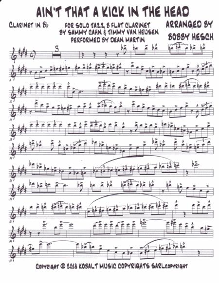 Aint That A Kick In The Head For Solo Jazz B Flat Clarinet Page 2