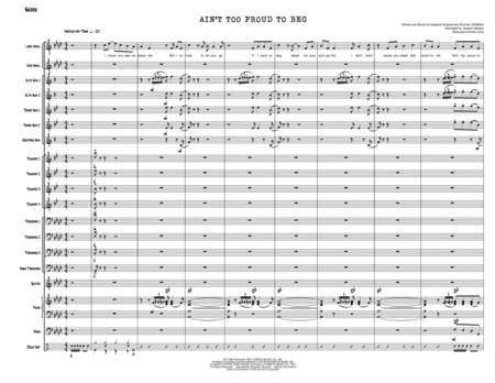 Aint Too Proud To Beg Jazz Ensemble And Vocal Score Only Page 2