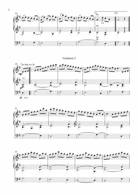 Air And Variations On Amazing Grace For Organ Page 2