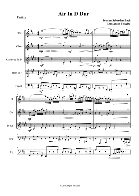 Air In D For Woodwind Quintet Page 2