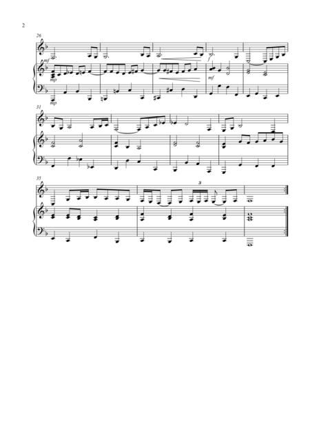 Air On A G String For Horn In F And Piano Page 2