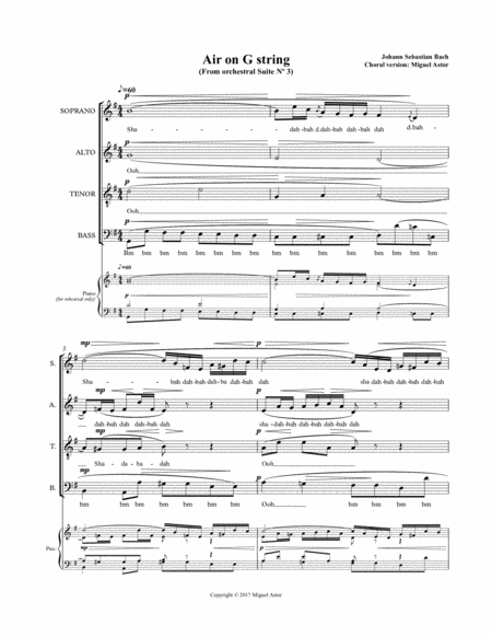 Air On The G String Choral Version Page 2