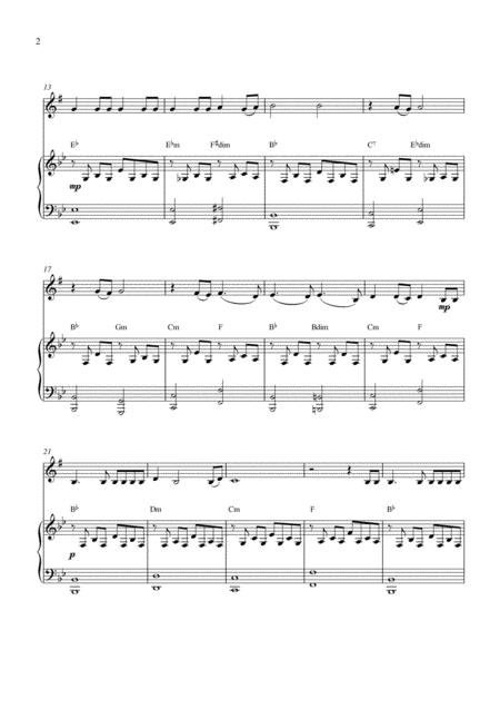 Al Di La Alto Saxophone Solo And Piano Accompaniment With Chords Page 2