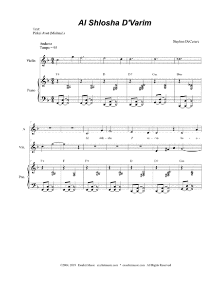 Al Shlosha D Varim For Satb Page 2