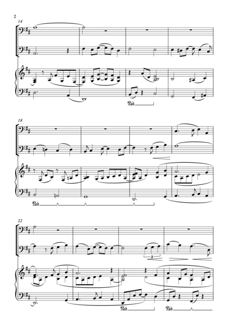 Aladdin A Whole New World For Cello Cello Piano Trio Including Part Scores Page 2