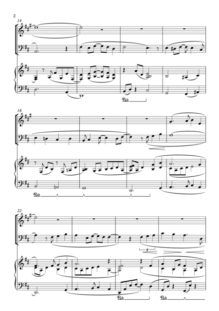 Aladdin A Whole New World For Horn Trombone Euphonium Piano Trio Including Part Scores Page 2