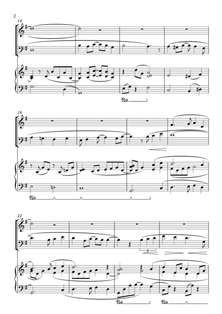 Aladdin A Whole New World For Oboe Bassoon Piano Trio Including Part Scores Page 2