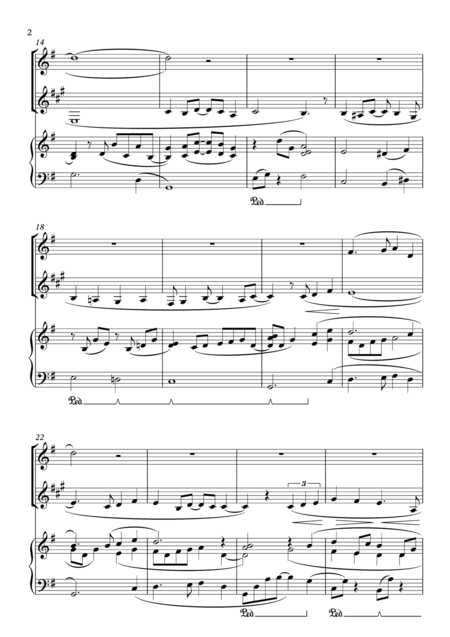 Aladdin A Whole New World For Oboe Clarinet Piano Trio Including Part Scores Page 2