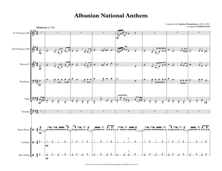 Albanian National Anthem For Brass Quintet Page 2