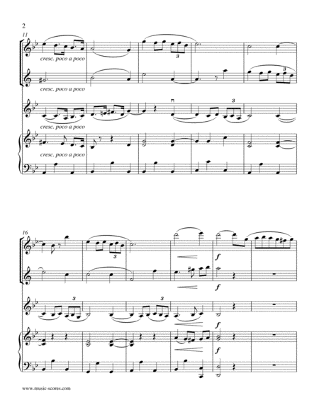 Albinoni Adagio Flute Clarinet Violin And Piano Page 2