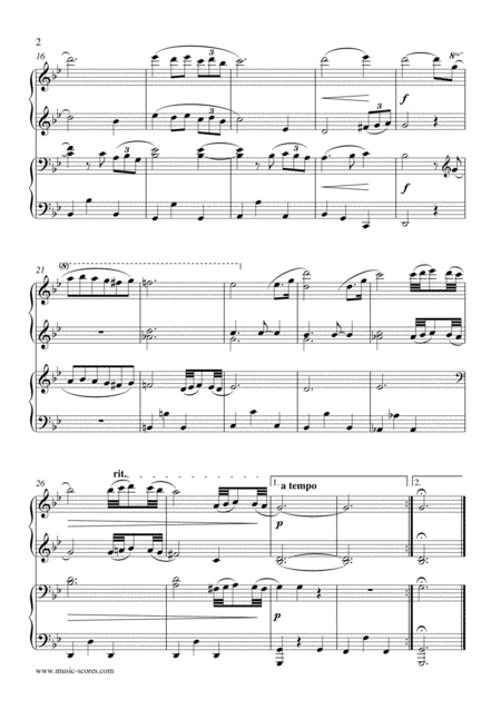 Albinoni Adagio Piano Duet Page 2