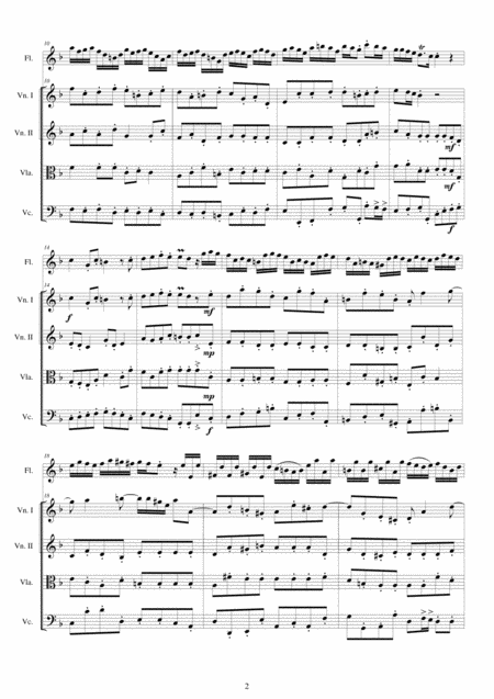 Albinoni Concerto No 8 To 5 In F Major Op 5 For Flute And String Quartet Page 2