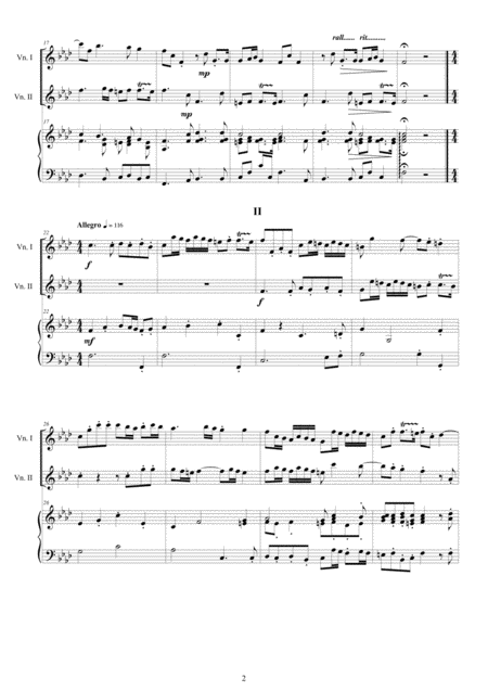 Albinoni Trio Sonata No 10 In F Minor Op 1 For Two Violins And Cembalo Or Piano Page 2