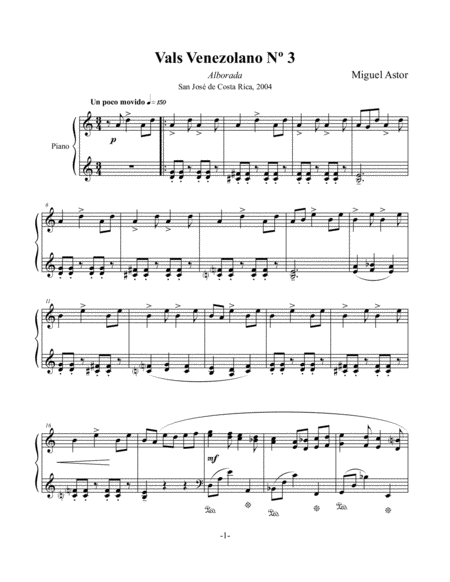 Alborada Aubade Venezuelan Waltz N 3 Page 2