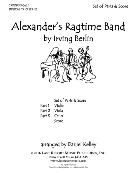 Alexanders Ragtime Band For String Trio Violin Viola Cello Page 2