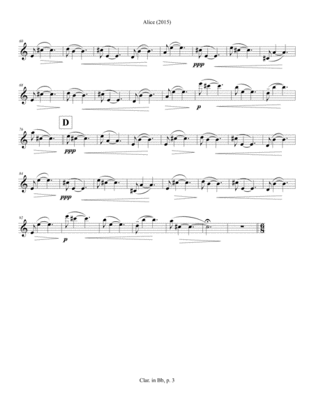 Alice 2015 Clarinet Part Page 2