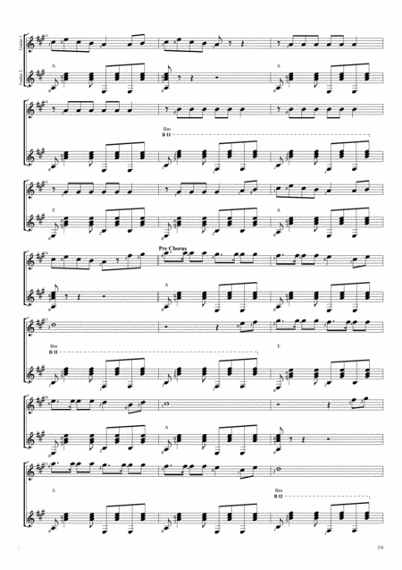 All About That Bass Duet Guitar Score Page 2