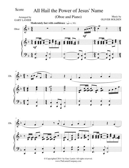 All Hail The Power Of Jesus Name Bb Clarinet Piano And Clarinet Part Page 2