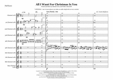 All I Want For Christmas Is You Clarinet Choir Clarinet Ensemble Page 2