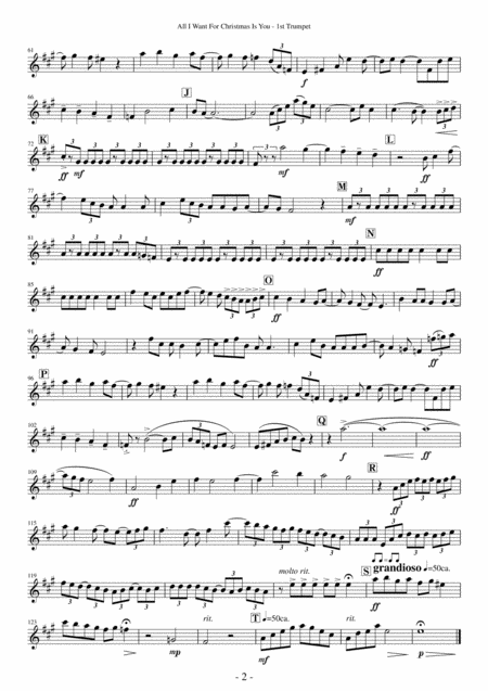 All I Want For Christmas Is You For Brass Quintet Page 2