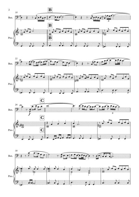 All In Love Is Fair Solo For Bassoon Piano In C Major Page 2