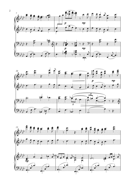 All In The Golden Afternoon From Alice In Wonderland 1 Piano 4 Hands Page 2