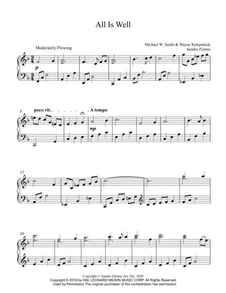 All Is Well Intermediate Piano Solo Page 2