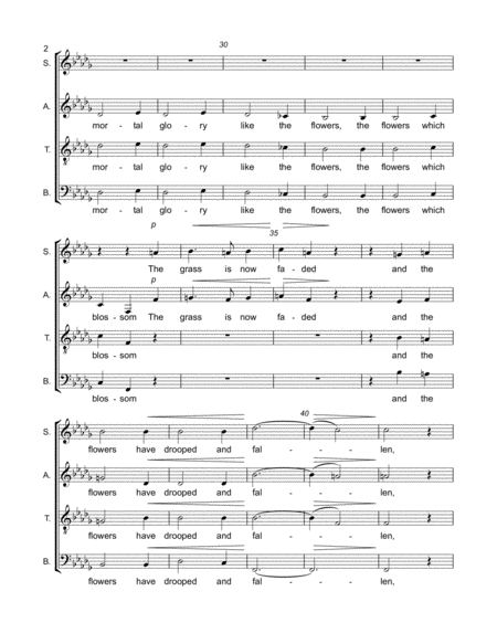 All Mortal Flesh Is Like The Grass Satb Choir Page 2