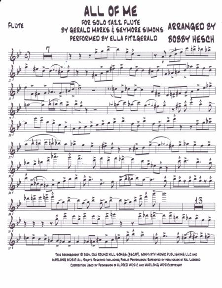 All Of Me For Solo Jazz Flute Page 2