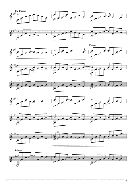 All Of Me John Legend Solo Guitar Score Page 2