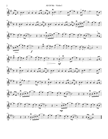All Of Me String Quartet Page 2