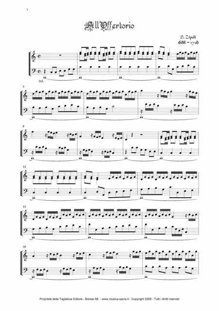 All Offertorio Musica Di Domenico Zipoli 1688 1726 Page 2