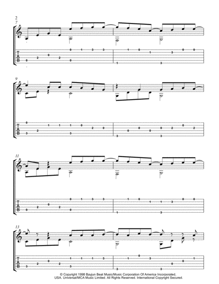 All That I Need Fingerstyle Guitar Arrangement Page 2