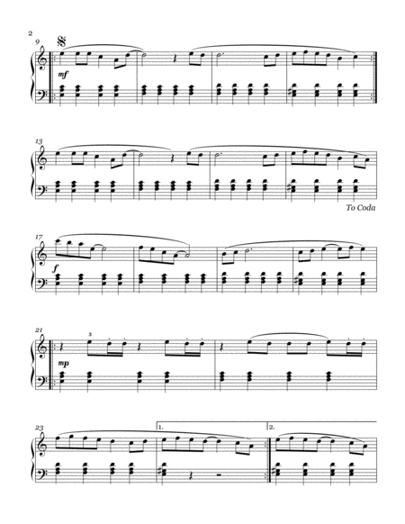 All The Good Girls Go To Hell Early Intermediate Piano Solo Page 2