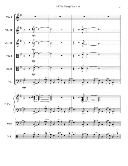 All The Things You Are String Sextet Page 2