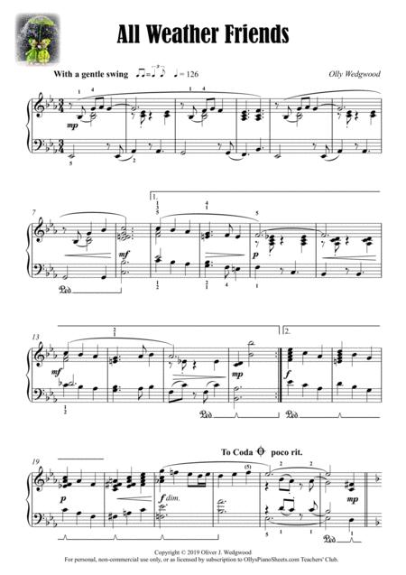 All Weather Friends Jazz Waltz Solo Piano Page 2