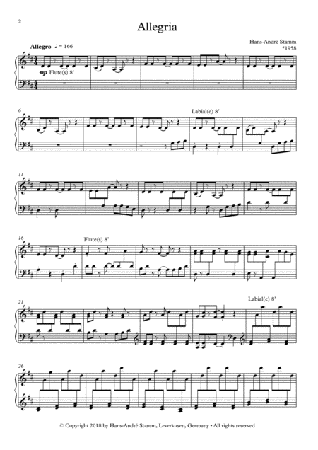 Allegria For Organ Page 2