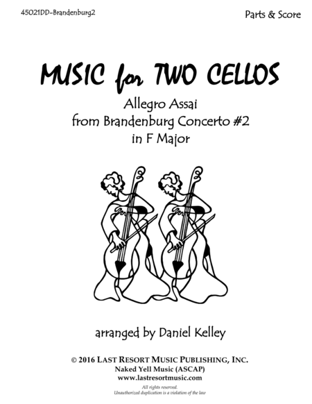 Allegro Assai From Brandenburg Concerto 2 In F Major For Cello Duet Music For Two Cellos Page 2