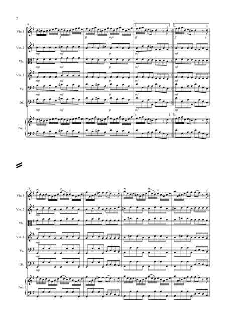 Allegro By Fiocco For String Orchestra Page 2