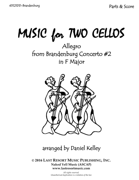 Allegro From Brandenburg Concerto 2 In F Major For Cello Duet Music For Two Cellos Page 2