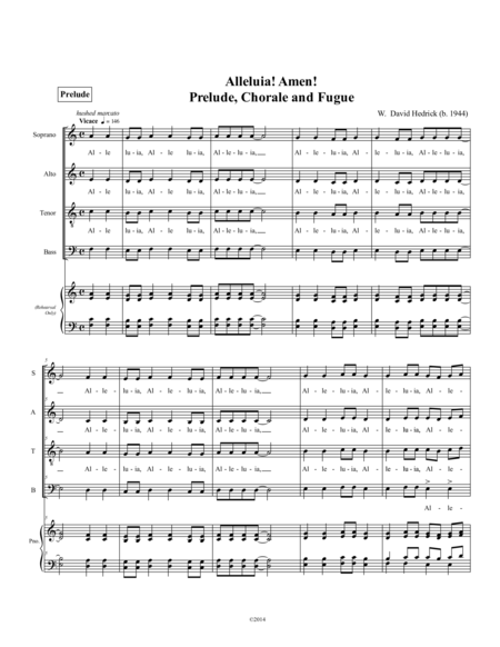 Alleluia Amen Satb Prelude Chorale Fugue Page 2