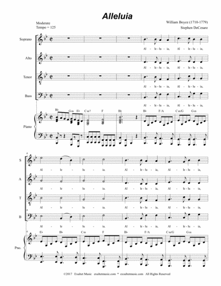 Alleluia For Satb Page 2