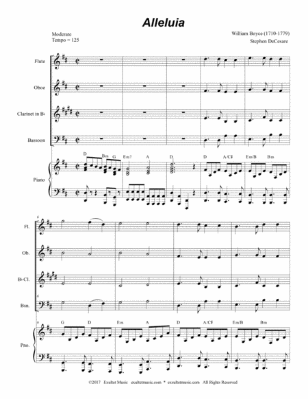 Alleluia For Woodwind Quartet Page 2