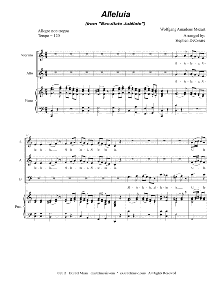 Alleluia From Exsultate Jubilate Sab Page 2