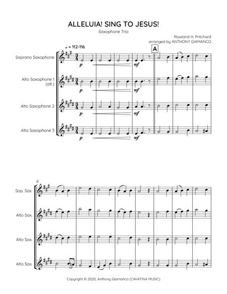 Alleluia Sing To Jesus Saxophone Trio Page 2